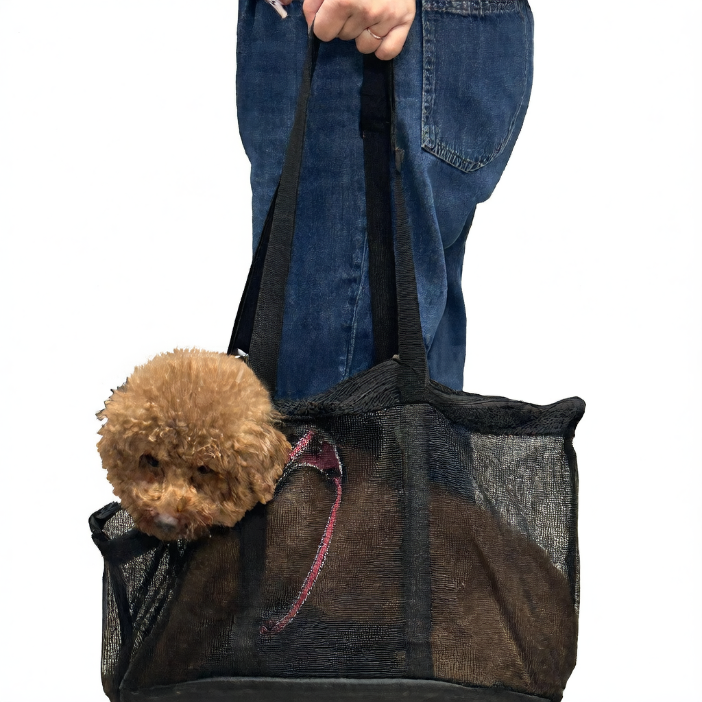 Breathable Mesh Pet Travel Bag for Dogs & Cats ? Portable Shoulder Carrier