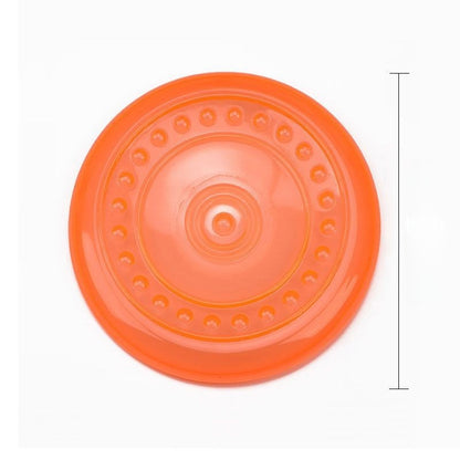 Durable Silicone Dog Frisbee - Chew-Resistant Flying Disc for Outdoor Training, Fetch & Playtime