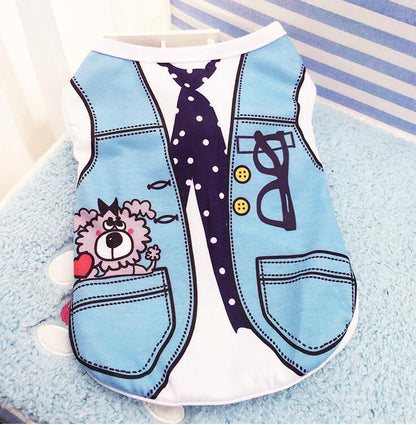 Cute Pet Vest Harness Shirt – Summer Clothes for Small Dogs & Cats
