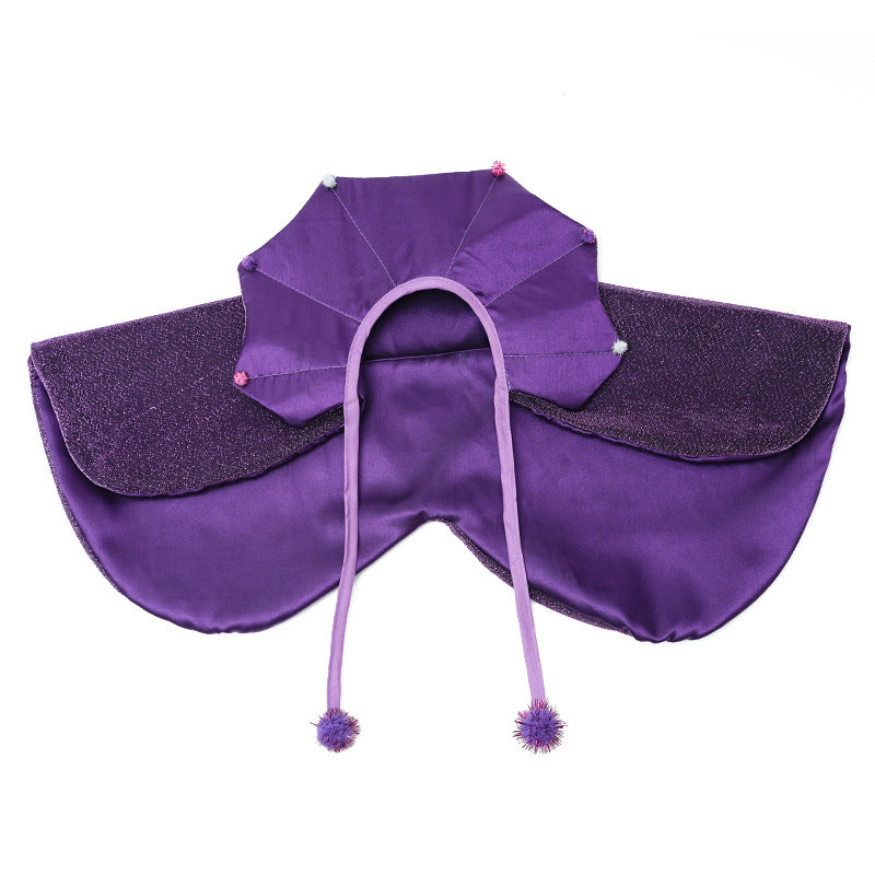 Halloween Pet Wizard Cloak & Hat – Funny Witch Costume for Cats & Small Dogs