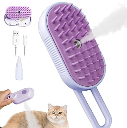 Pet Bath & Massage Brush - Soft Silicone Grooming Scrubber for Dogs & Cats