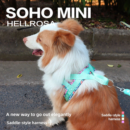 Lightweight No-Pull Dog Harness - Adjustable Saddle with Reflective Design for Small & Medium Dogs