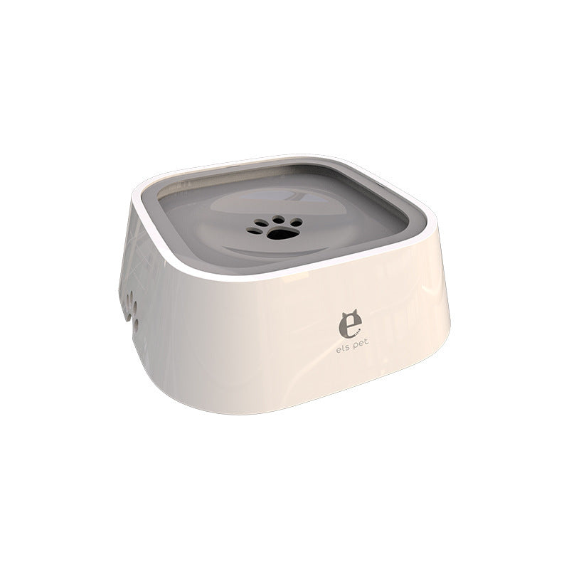 Pet Splash-Proof Floating Water Bowl ? Anti-Spill Slow Drinking Bowl for Cats & Dogs