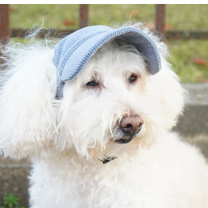 Corduroy Pet Sun Hat for Dogs - Adjustable Summer Cap for Small & Medium Breeds