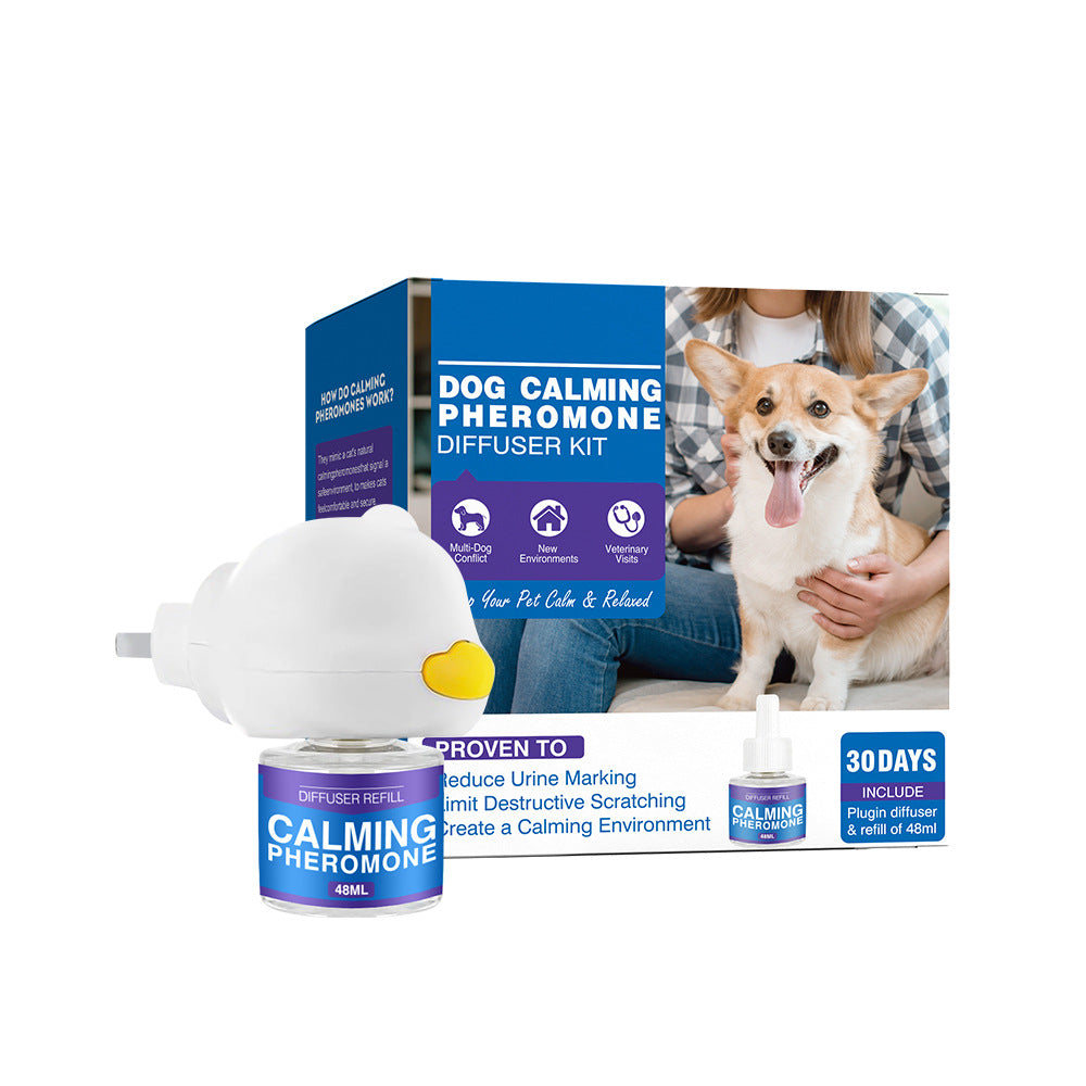 Cat Calming Pheromone Diffuser Kit ? Anti-Stress & Anxiety Relief Plug-In for Cats and Dogs with Refill Options