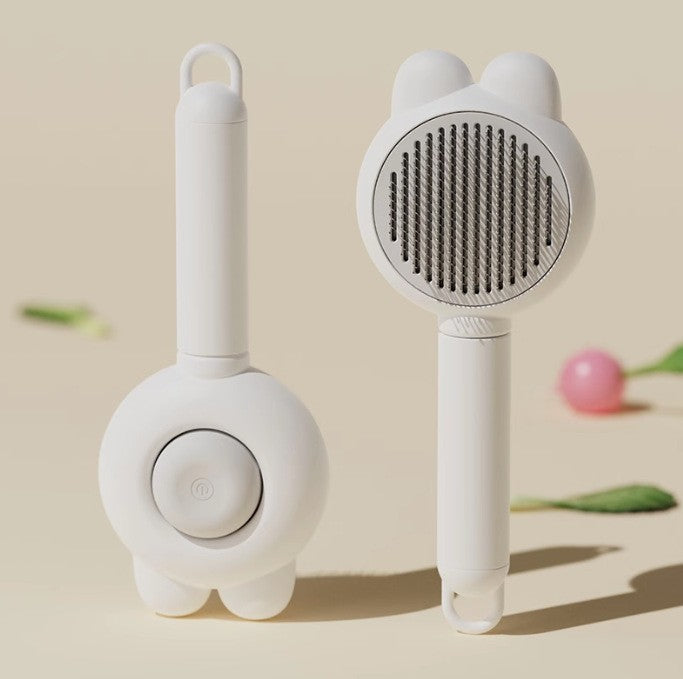 Self-Cleaning Grooming Brush for Pets - Deshedding Comb + Massage Function | One-Click Fur Release