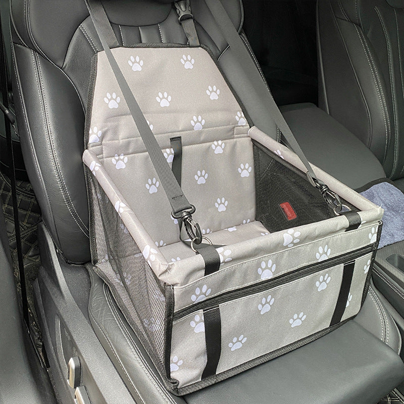 Pet Car Seat Carrier for Dogs & Cats | Waterproof Booster Seat with Safety Strap
