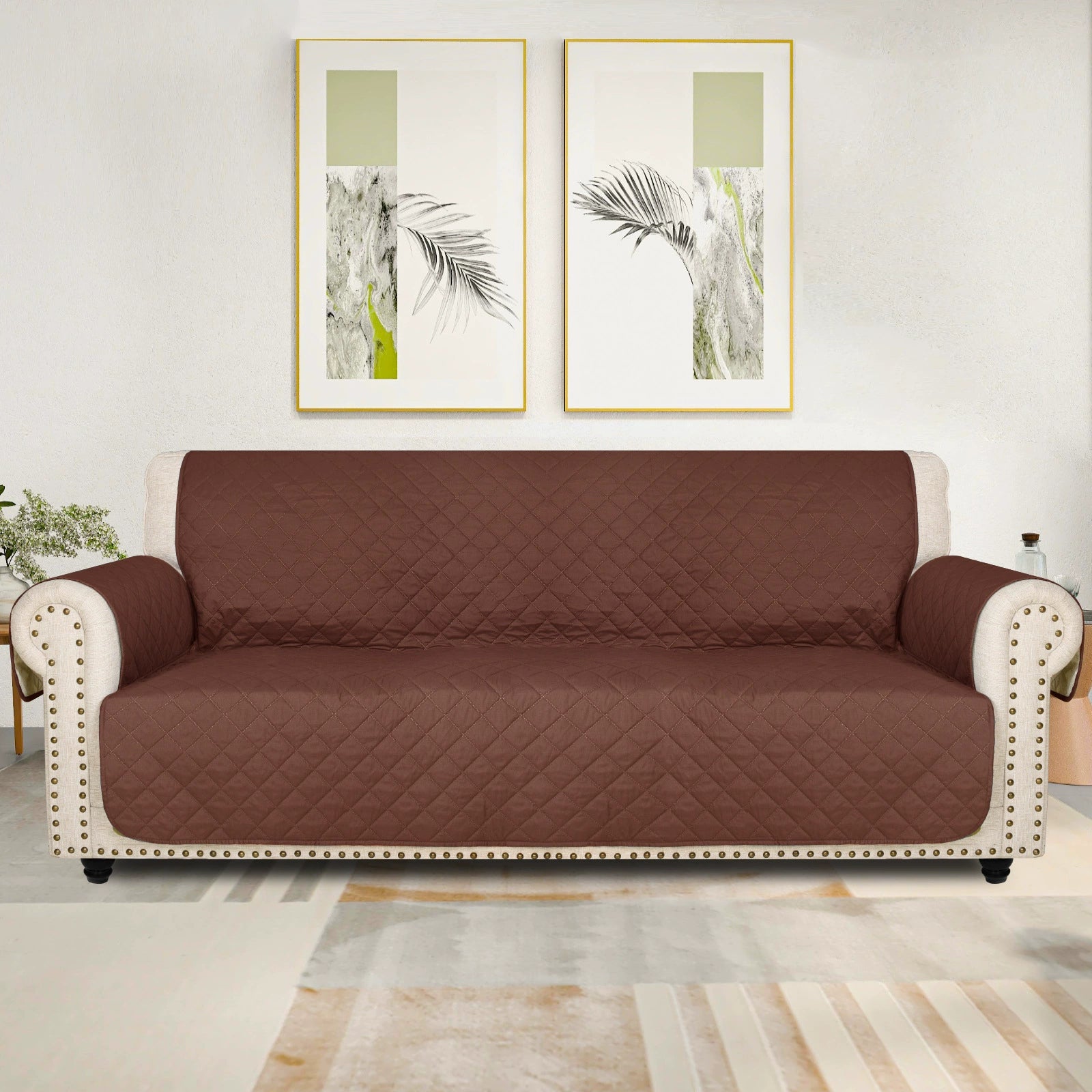 Waterproof Non-Slip Sofa Cover ? Quilted Pet Couch Protector for All Seasons