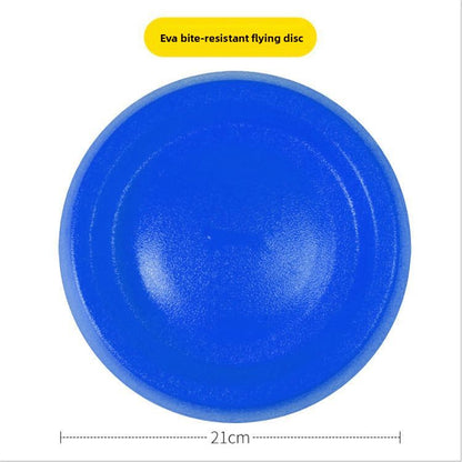 Durable Silicone Dog Frisbee - Chew-Resistant Flying Disc for Outdoor Training, Fetch & Playtime