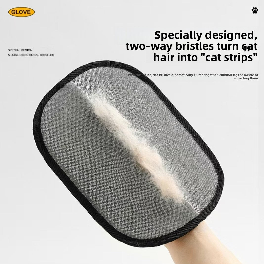 Pet Hair Removal Glove ? Electrostatic Grooming & Cleaning Mitt for Cats & Dogs