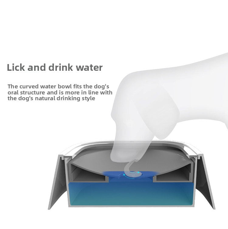 Pet Splash-Proof Floating Water Bowl ? Anti-Spill Slow Drinking Bowl for Cats & Dogs