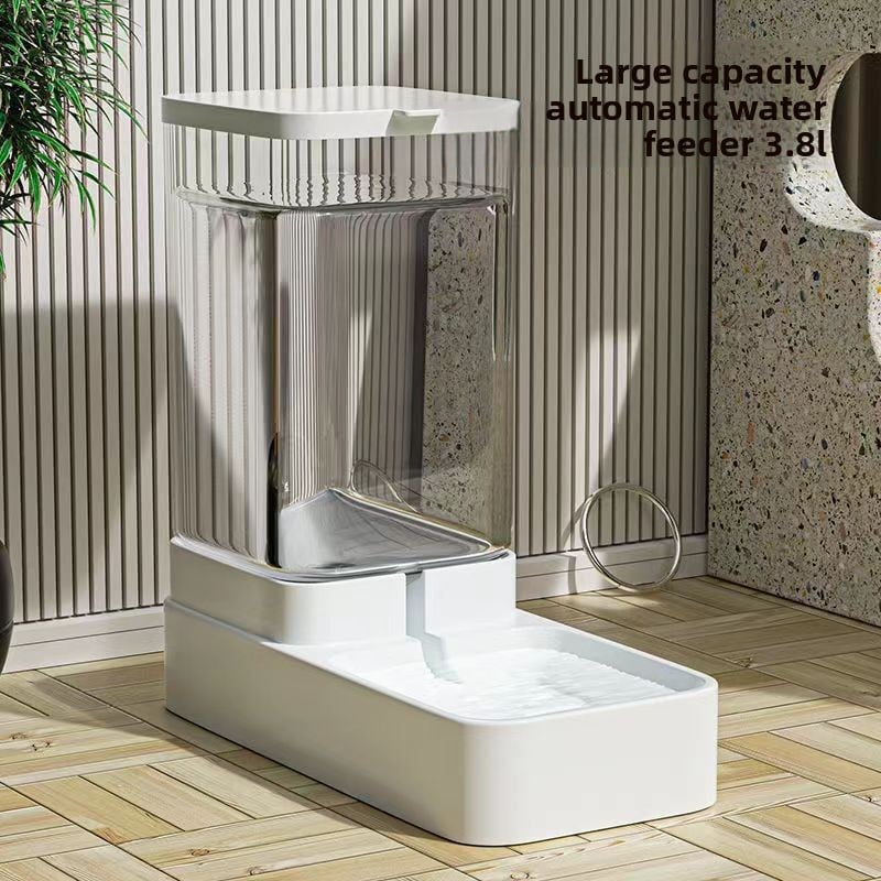 Automatic Cat & Dog Food Dispenser with Water Feeder ? 3.8L Dual Pet Feeding Station