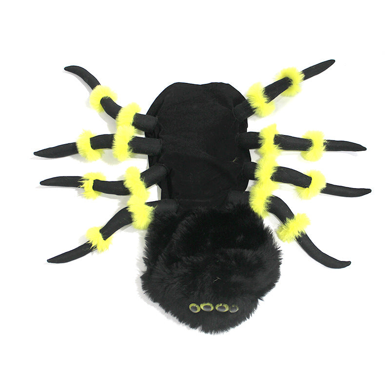 Funny Pet Spider Costume for Dogs & Cats ? Halloween Cosplay Outfit