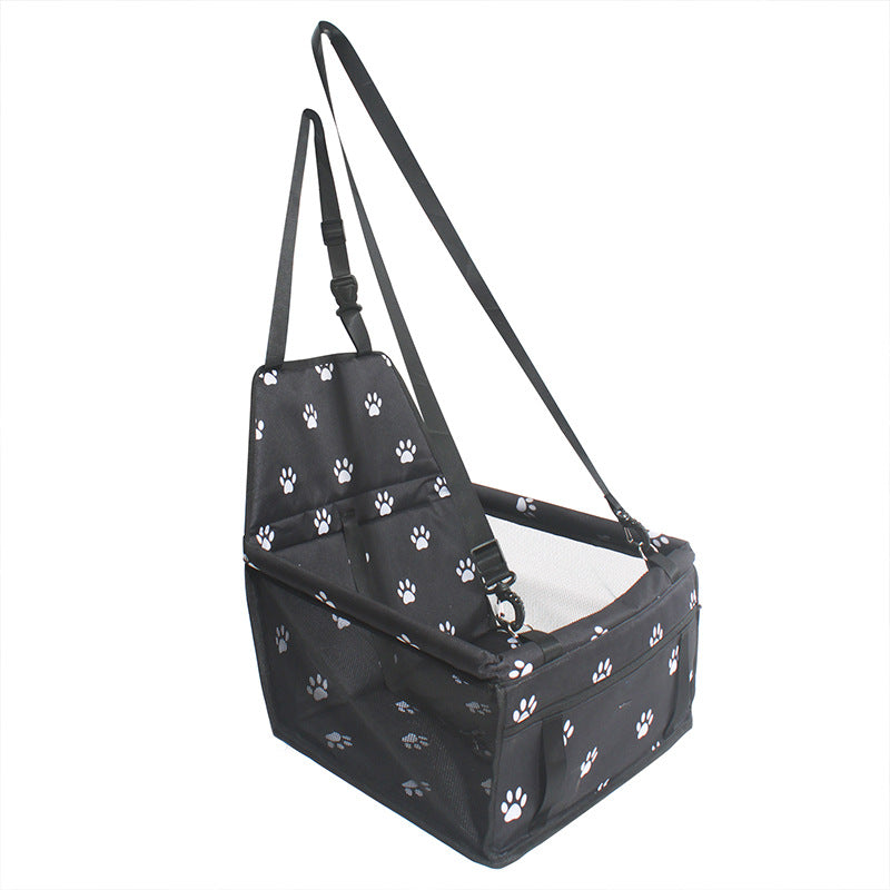 Pet Car Seat Carrier for Dogs & Cats | Waterproof Booster Seat with Safety Strap