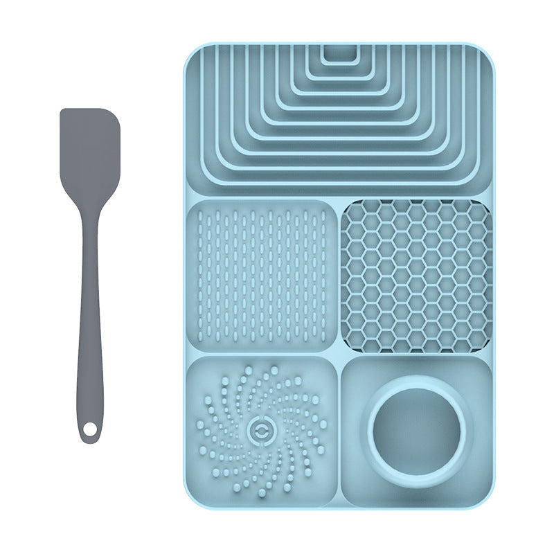 Silicone Pet Lick Mat ? Slow Feeder Tray with Suction for Dogs & Cats, Anti-Choking Design