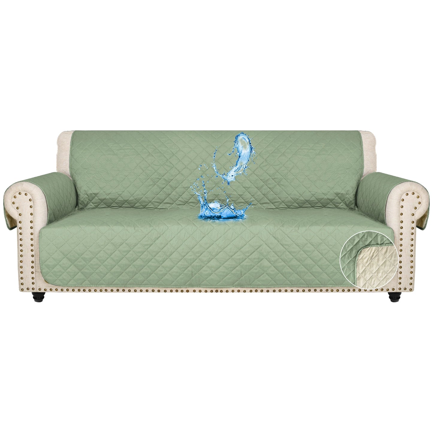 Waterproof Non-Slip Sofa Cover - Quilted Pet Couch Protector for All Seasons