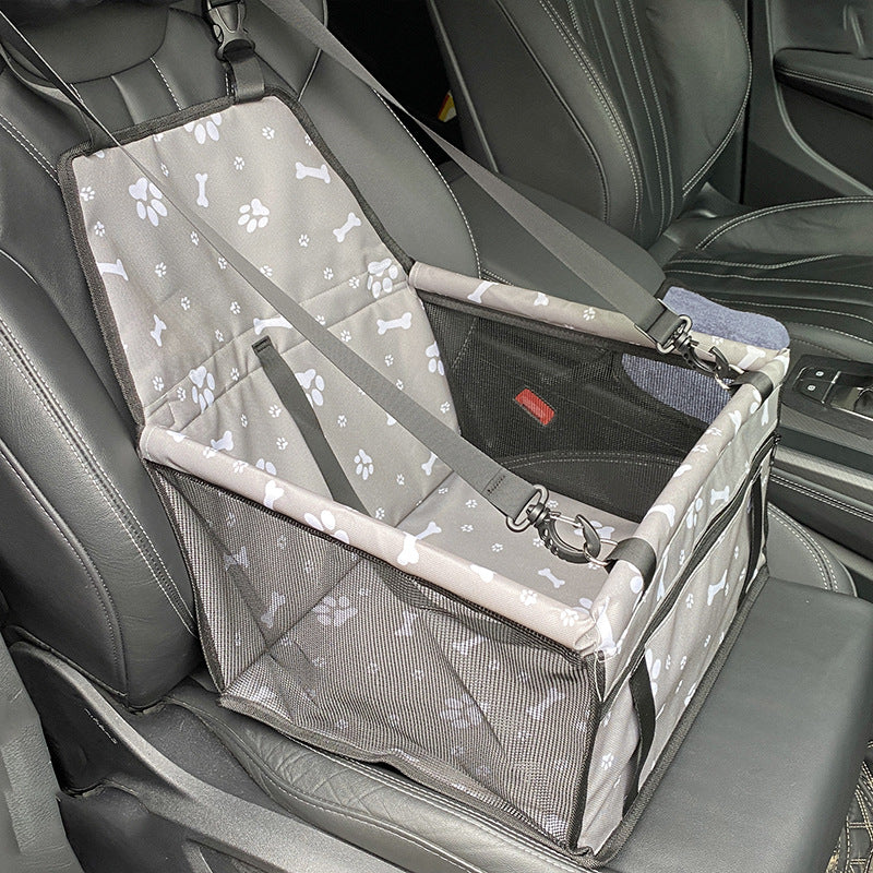 Pet Car Seat Carrier for Dogs & Cats | Waterproof Booster Seat with Safety Strap
