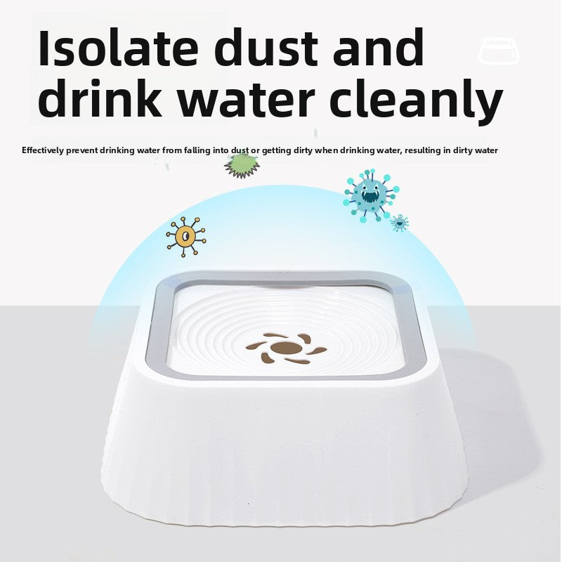 Anti-Spill Floating Pet Water Bowl - 1.5L No-Knock Drinking Bowl for Cats & Dogs