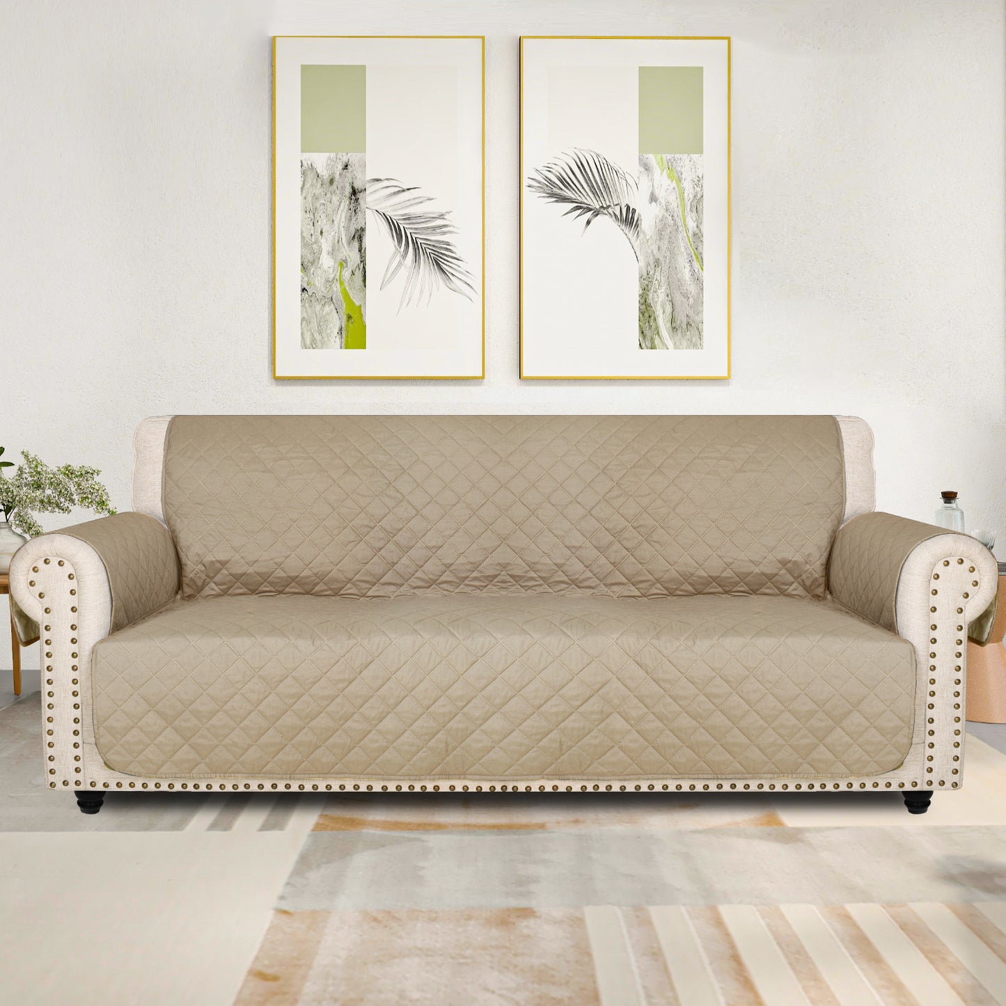 Waterproof Non-Slip Sofa Cover - Quilted Pet Couch Protector for All Seasons