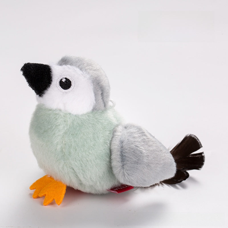 Interactive Plush Bird Cat Toy ? Sounding Starling Toy for Play, Exercise & Entertainment