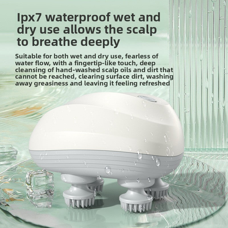 Electric Octopus Pet Massager | Rechargeable Handheld Pet Scalp & Body Massager