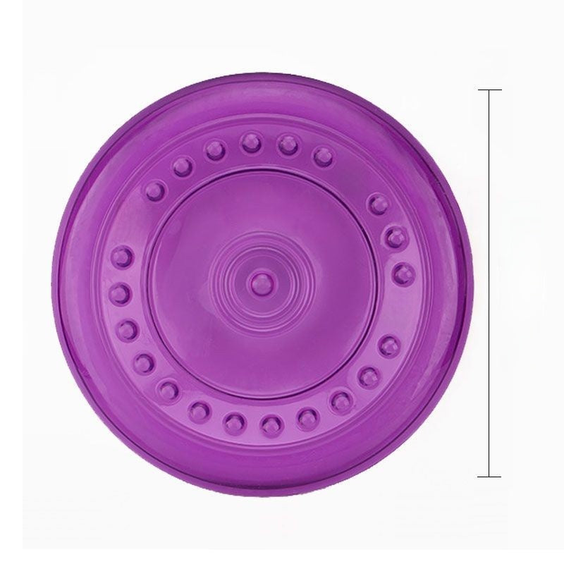 Durable Silicone Dog Frisbee - Chew-Resistant Flying Disc for Outdoor Training, Fetch & Playtime