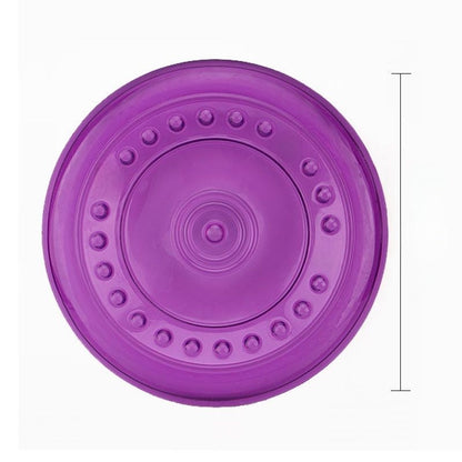 Durable Silicone Dog Frisbee - Chew-Resistant Flying Disc for Outdoor Training, Fetch & Playtime