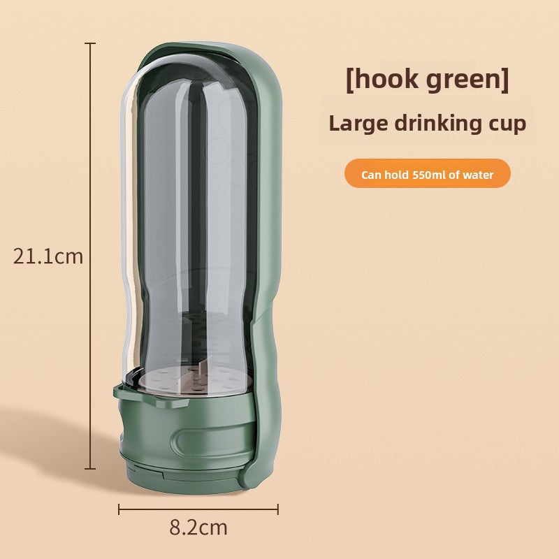 Foldable Portable Dog Water Bottle with Light - Leakproof Travel Pet Cup for Outdoor Walks