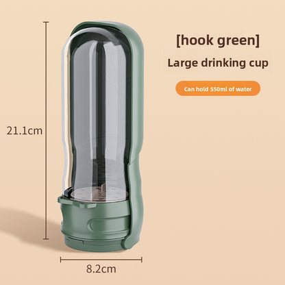 Foldable Portable Dog Water Bottle with Light - Leakproof Travel Pet Cup for Outdoor Walks