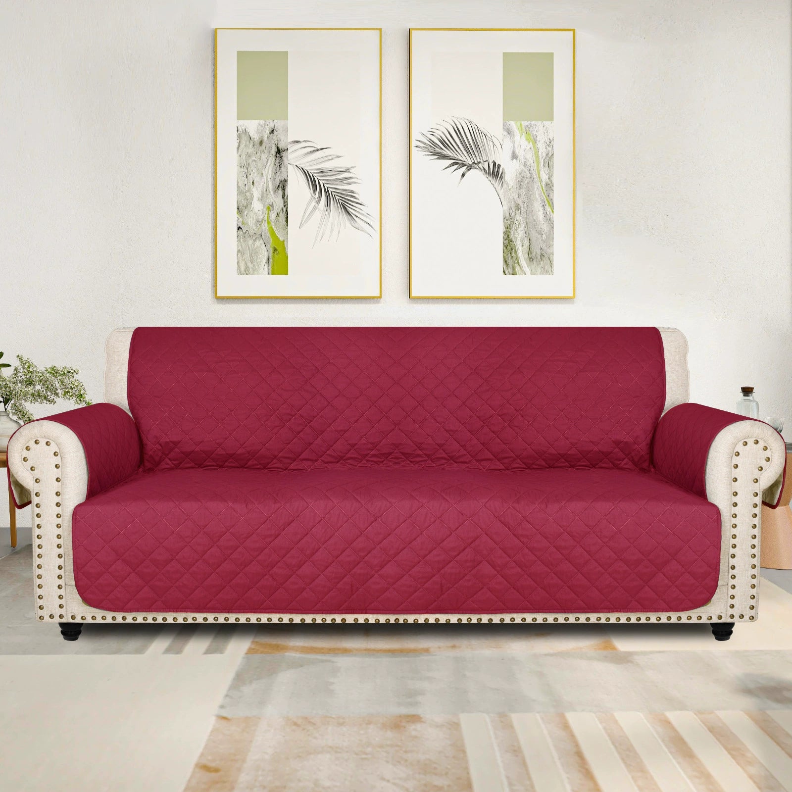 Waterproof Non-Slip Sofa Cover ? Quilted Pet Couch Protector for All Seasons