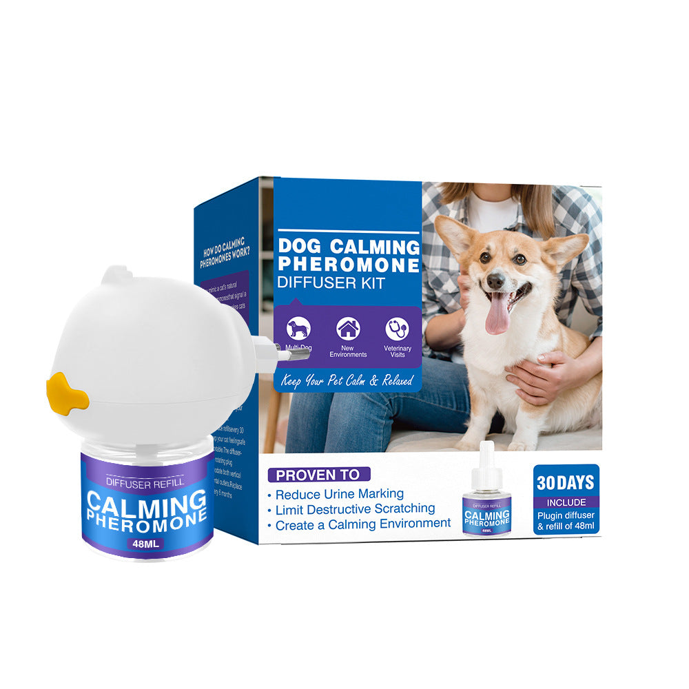 Cat Calming Pheromone Diffuser Kit ? Anti-Stress & Anxiety Relief Plug-In for Cats and Dogs with Refill Options