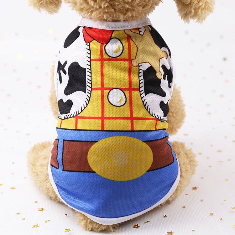 Cute Pet Vest Harness Shirt – Summer Clothes for Small Dogs & Cats