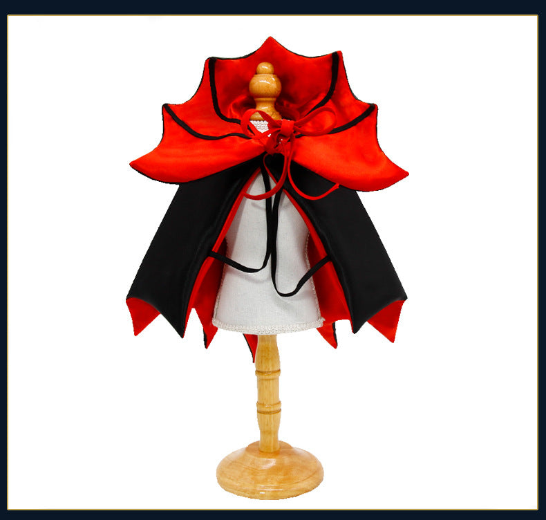 Pet Vampire Cape Costume – Funny Cloak for Cats & Small Dogs