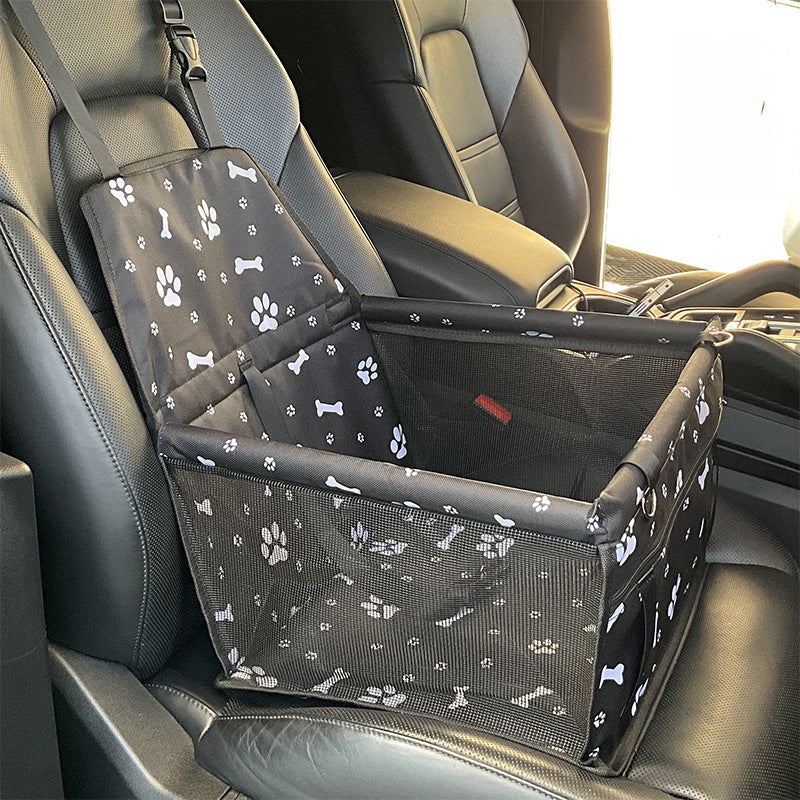 Pet Car Seat Carrier for Dogs & Cats | Waterproof Booster Seat with Safety Strap