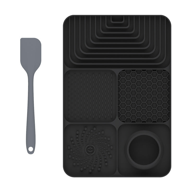 Silicone Pet Lick Mat - Slow Feeder Tray with Suction for Dogs & Cats, Anti-Choking Design