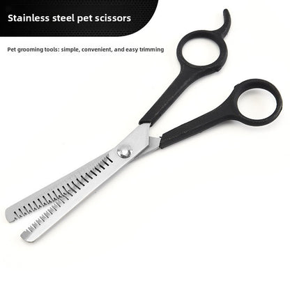 Stainless Steel Pet Hair Thinning & Trimming Scissors - Grooming Shears for Dogs and Cats