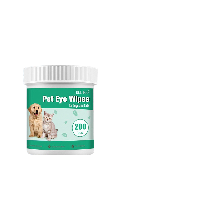 Pet Eye Wipes for Dogs & Cats ? Gentle Tear Stain Remover Cleaning Pads (200 pcs)