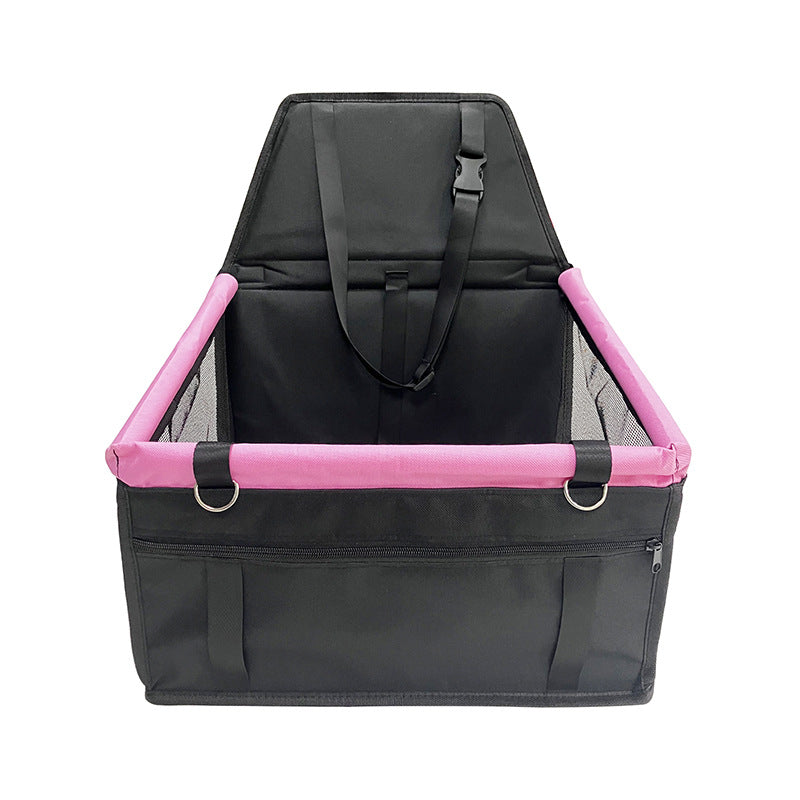 Pet Car Seat Carrier for Dogs & Cats | Waterproof Booster Seat with Safety Strap