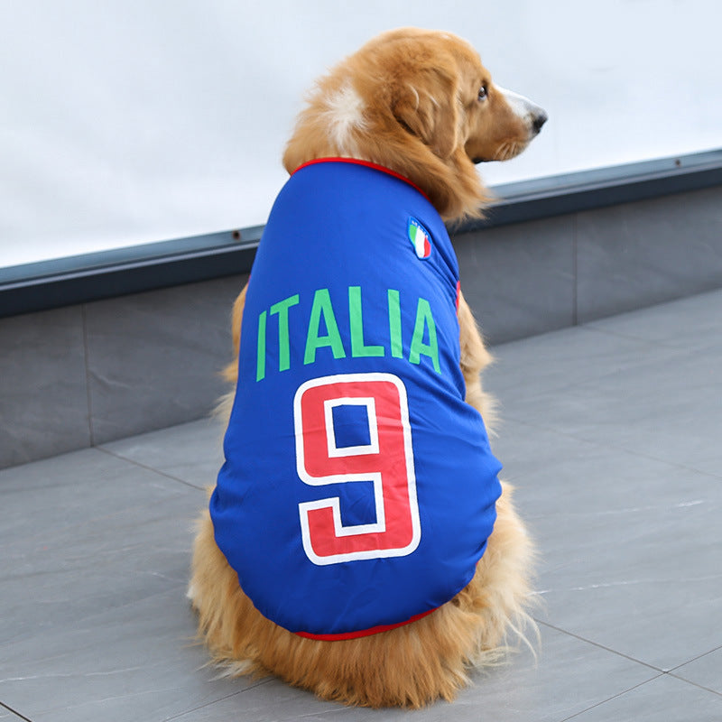 Pet Sports Jersey Vest for Dogs & Cats ? Breathable Team Outfit for Small to Large Pets
