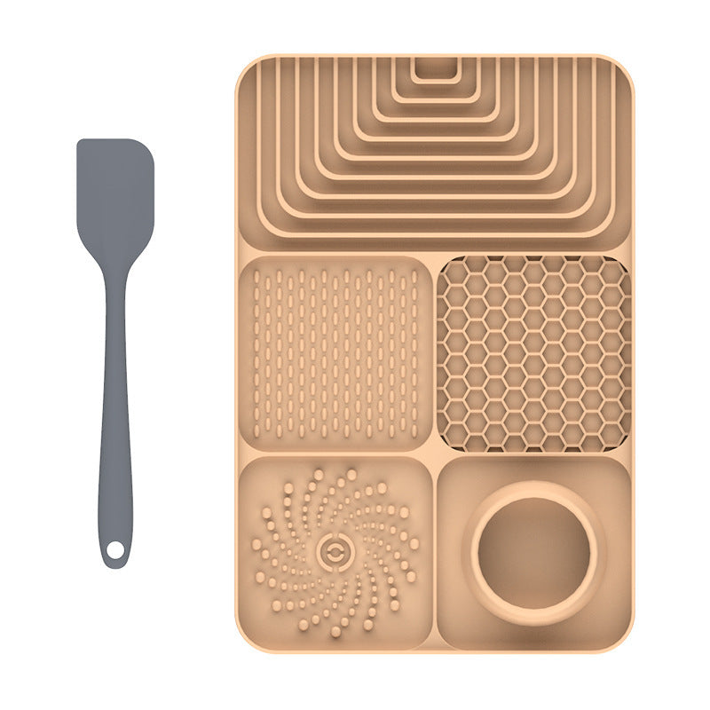 Silicone Pet Lick Mat ? Slow Feeder Tray with Suction for Dogs & Cats, Anti-Choking Design