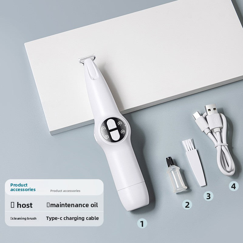 2-in-1 Professional Waterproof Pet Hair Trimmer & Nail Polisher | Quiet Dog & Cat Grooming Tool