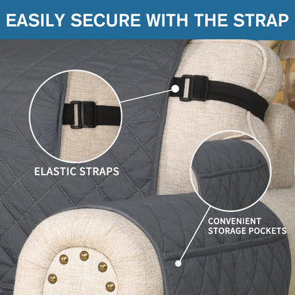 Waterproof Non-Slip Sofa Cover - Quilted Pet Couch Protector for All Seasons