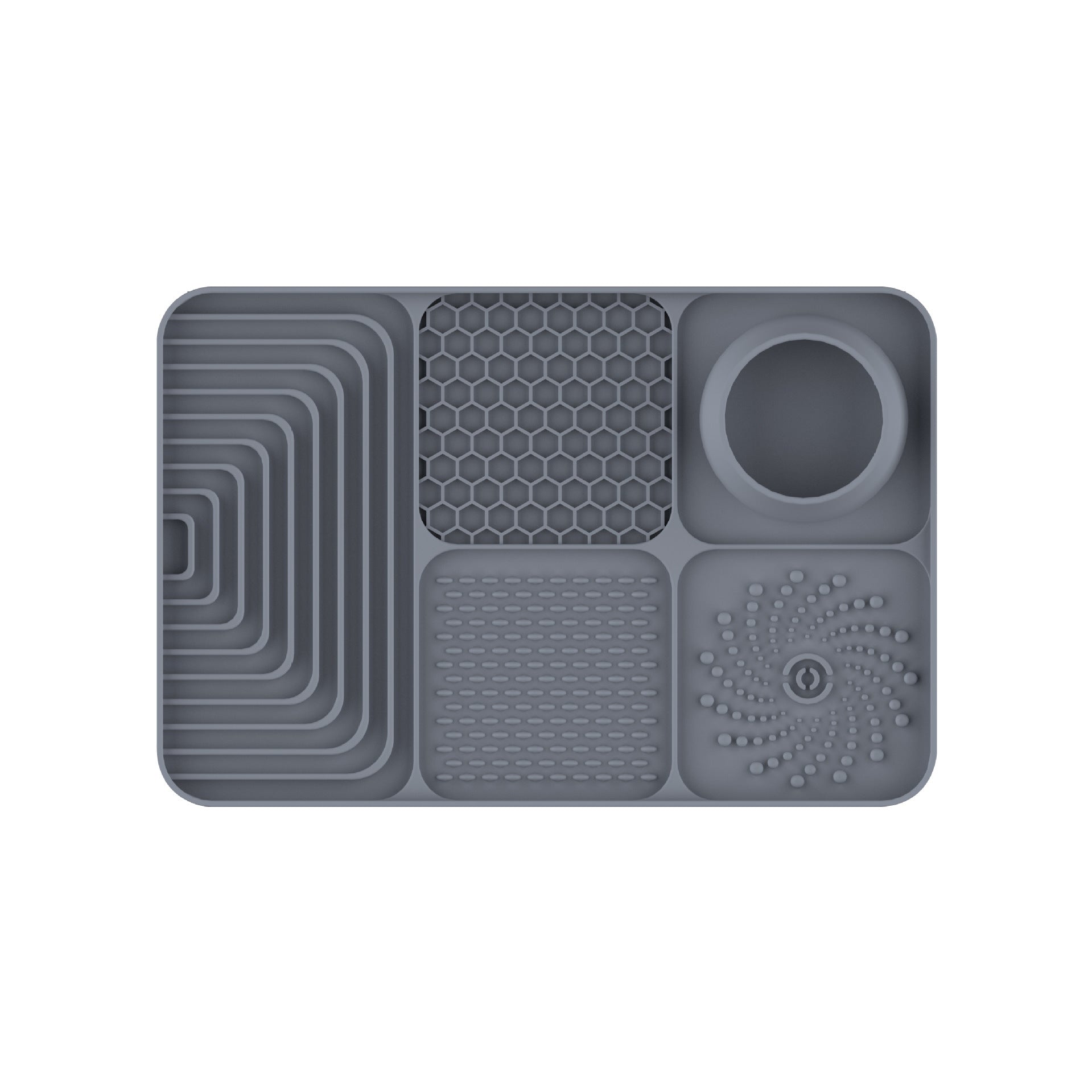 Silicone Pet Lick Mat ? Slow Feeder Tray with Suction for Dogs & Cats, Anti-Choking Design