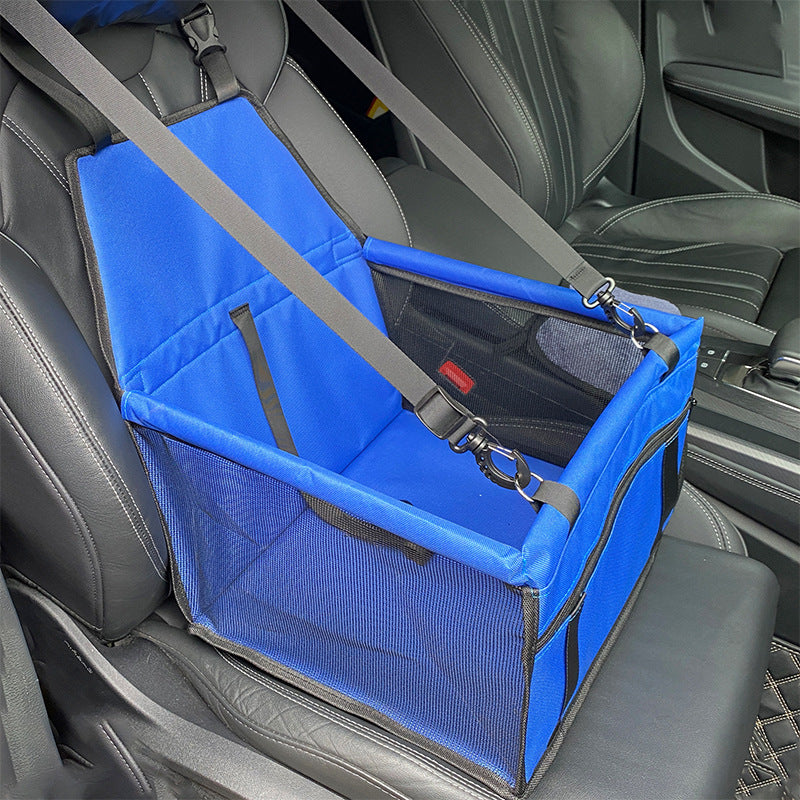 Pet Car Seat Carrier for Dogs & Cats | Waterproof Booster Seat with Safety Strap