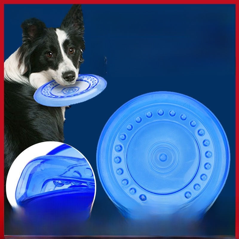 Durable Silicone Dog Frisbee - Chew-Resistant Flying Disc for Outdoor Training, Fetch & Playtime
