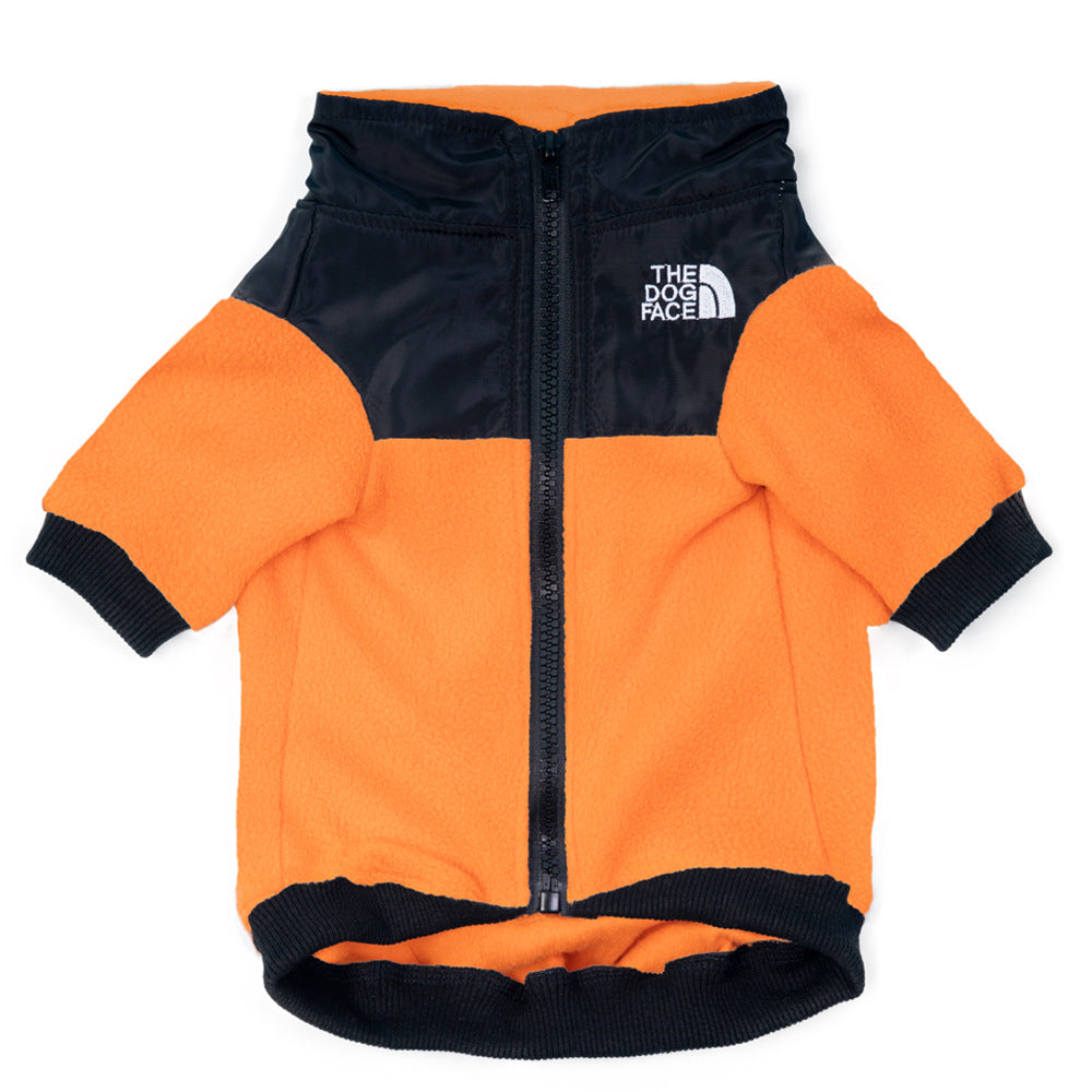 Cozy Fleece Pet Jacket for Small & Medium Dogs ? Warm Winter Coat with Zipper and Hood