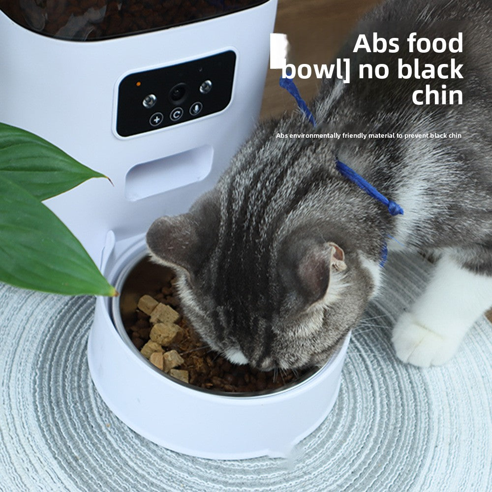Smart Automatic Pet Feeder with Camera & App Control ? WiFi Pet Food Dispenser with Voice, Video & Timer
