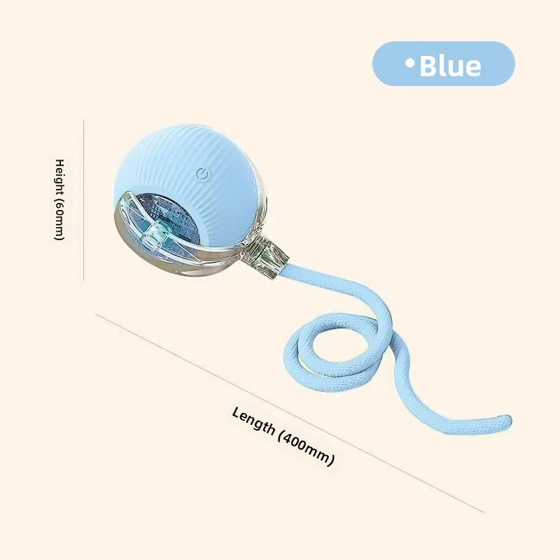 Smart Interactive Dog Ball Toy ? Automatic Electric Pet Toy with Rope for Active Play, Training & Boredom Relief