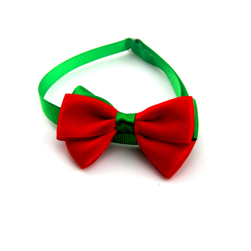 Festive Pet Bow Tie Collar ? Adjustable Christmas Accessory for Dogs and Cats