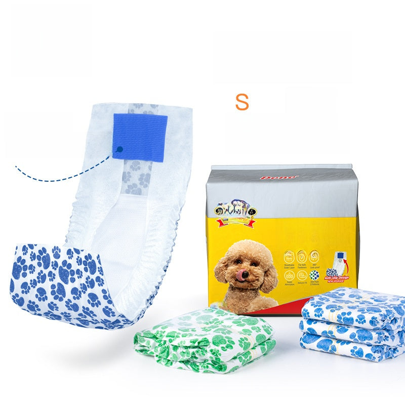 Dono Non-Slip Male Dog Diapers with Pet Wipes ? Leakproof, Comfortable, and Secure Fit Wraps for Male Dogs